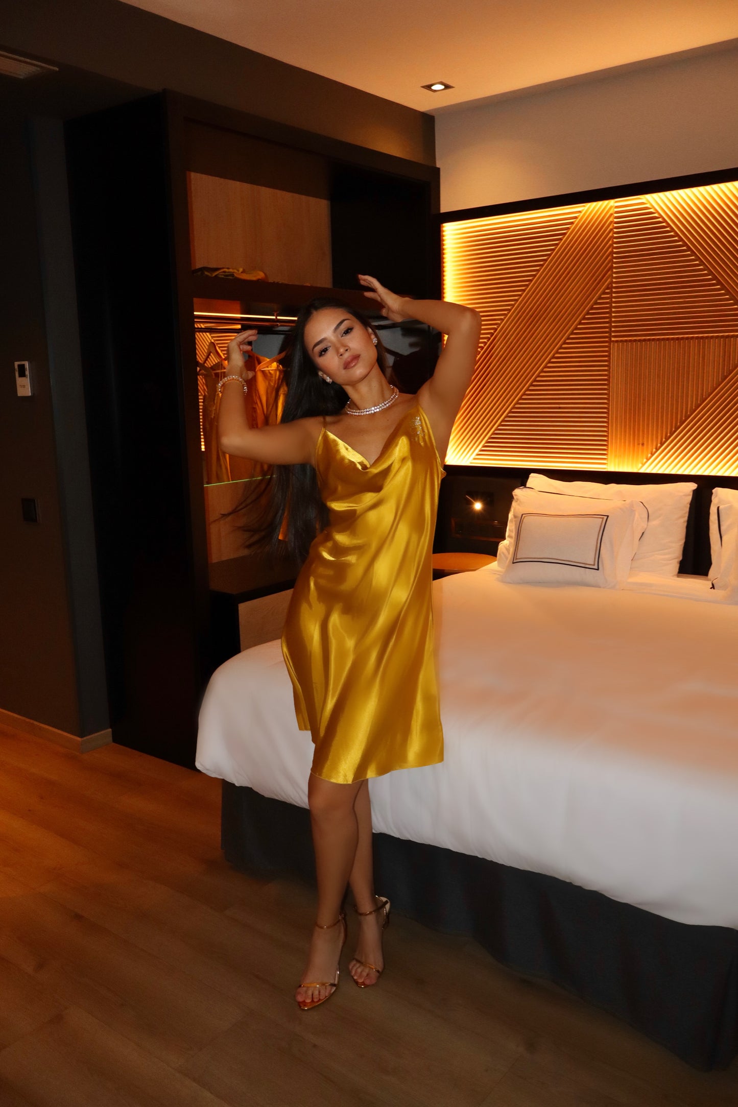 Máxima Silk Slip Dress