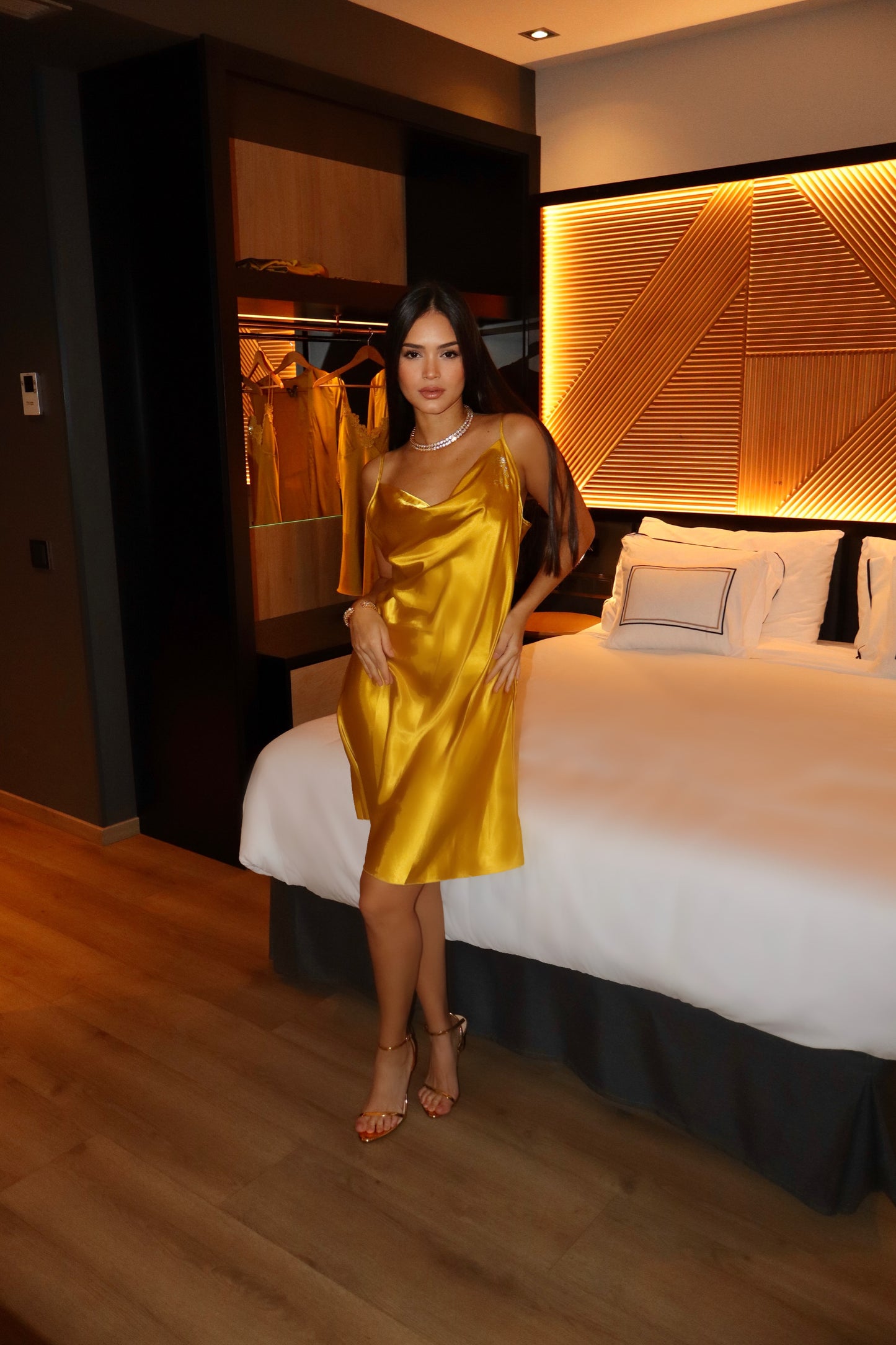 Máxima Silk Slip Dress