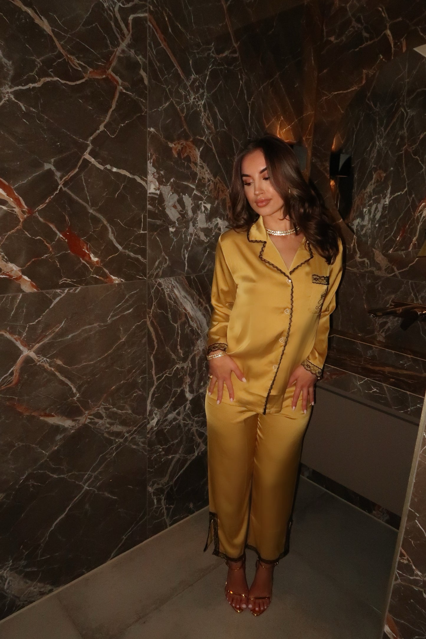 Joélle Silk Lace Pyjama